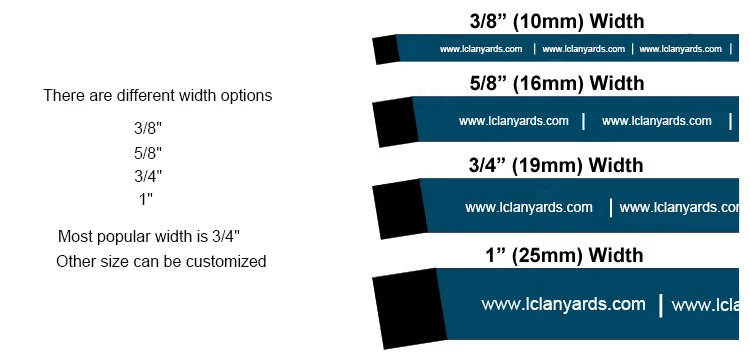 lanyard sizes custom