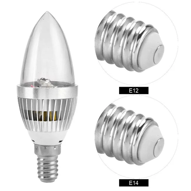 1-10PACK RGB E14 E12 Colour Changing LED Light Bulbs Candelabra Remote Lamp 3W