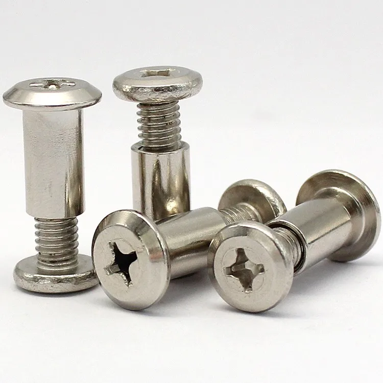 Stainless Steel Flat Head Cross Recessed Male Female Screws/ Furniture