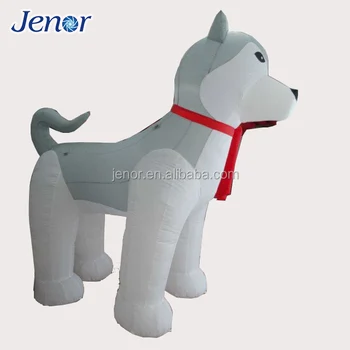 Tiup Balon Anjing Husky Kartun Dekorasi Dalam Iklan Promosi Buy
