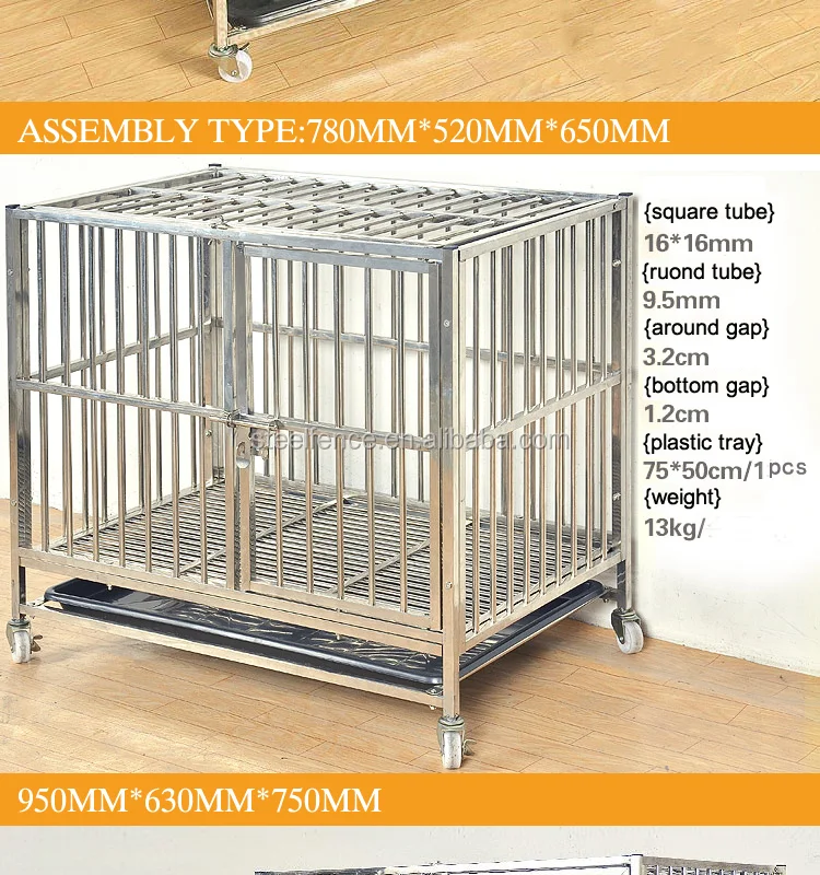 Stainless Steel 6x10x6 Outdoor Large Dog Backyard Kennels For Sale