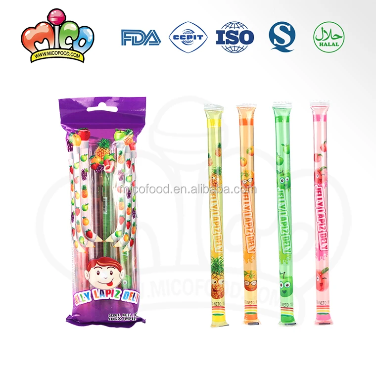 Fruit Flavor Assorted Mixed Jelly Lapiz Stick Buy Fruit