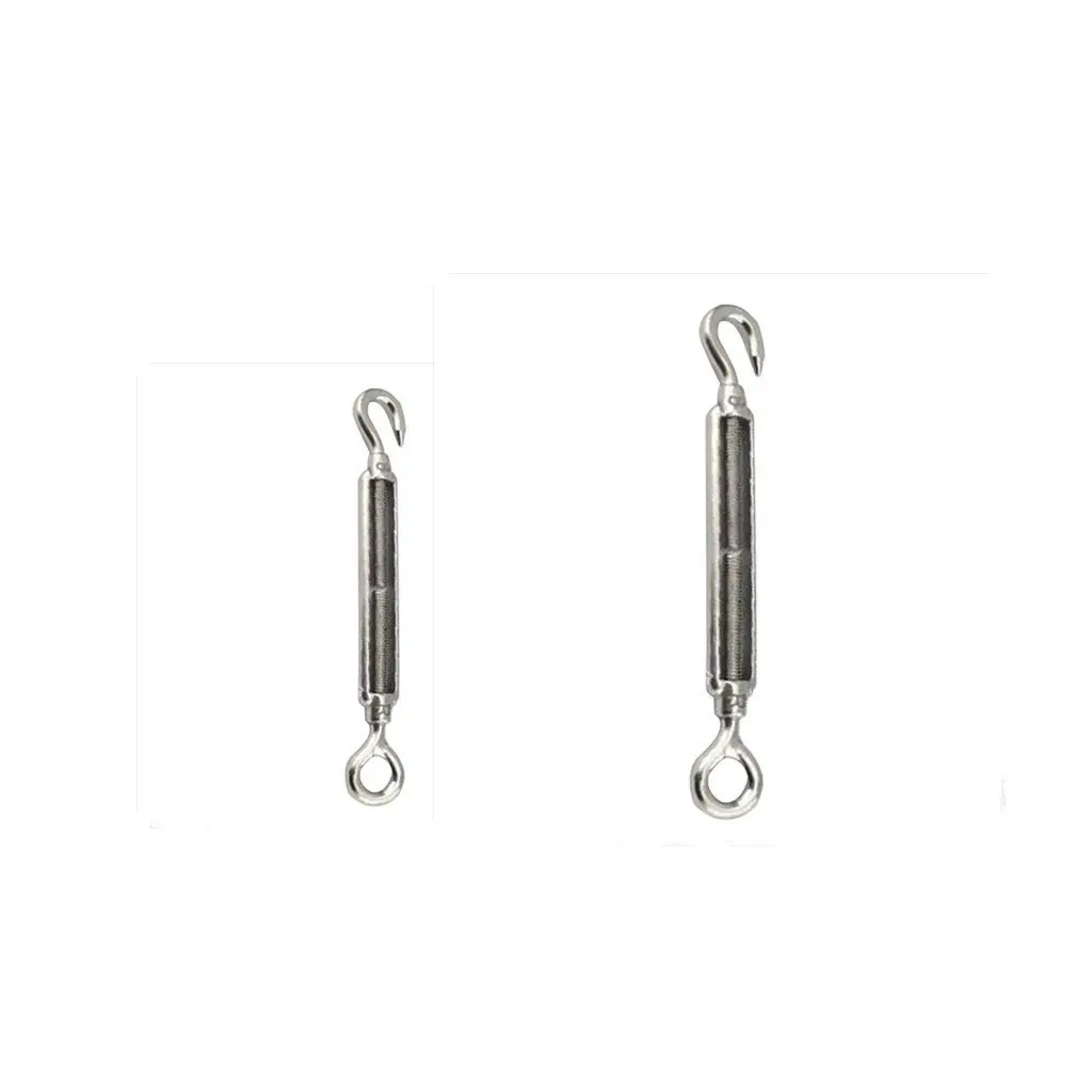 C To C Turnbuckle 304 Stainless Steel Hardware Kit For Wire Rope Tension Heavy Duty M6 Hook Hook Turnbuckle