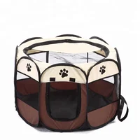 

Octagon Indoor Outdoor Oxford Cloth Playpen Pet Dog Cage Exercise Kennel for Dog Cat Foldable Carrier