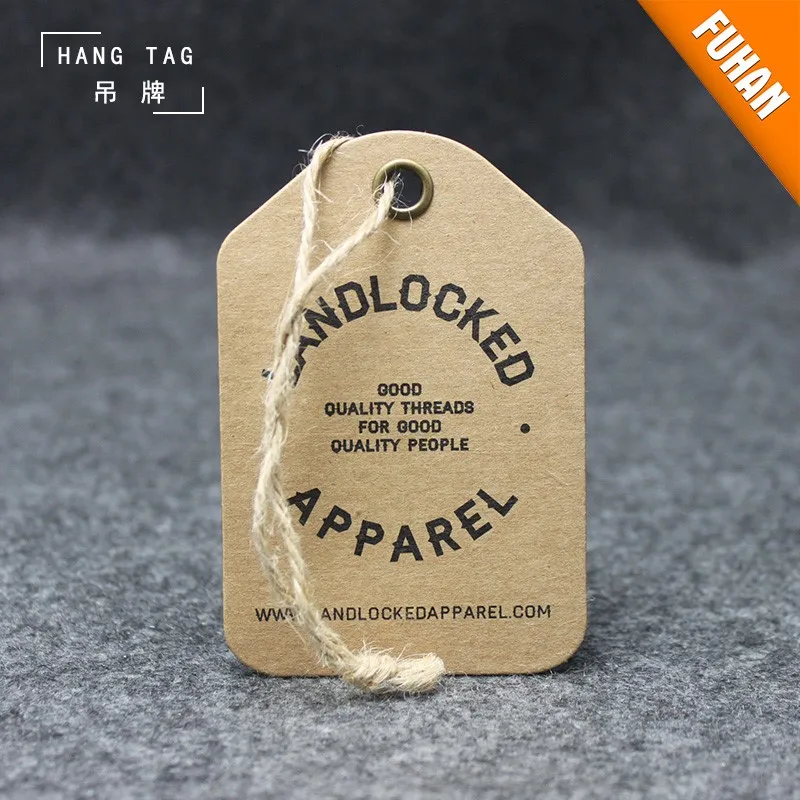 Factory Direct Personalized Printing Hanging Labels With Brand Name