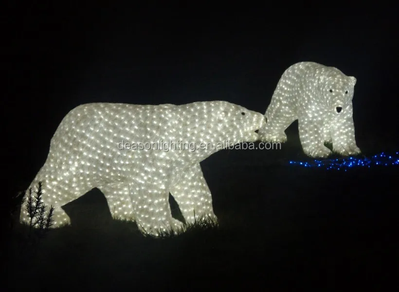 acrylic led polar bear