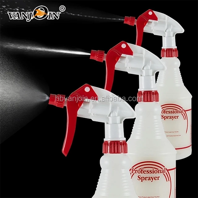 Refillable Liquid Detergent Spray Bottle 1 Liter Spray Plastic Bottle