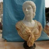 white marble hand carving beautiful young girl bust for decoration