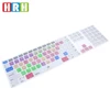 Shortcuts Hotkeys Silicone Keyboard Cover Keyboard With Numeric Keypad Wired USB for iMac G6 Desktop PC Wired