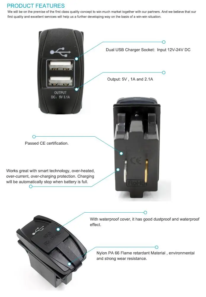 5v 3a usb charger adapter