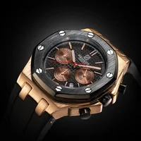 

Customize Brand New Men Watches Sport style Mens Quartz ClOCK Waterproof Gold Watch relogio mascul