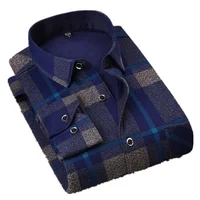 

winter mens two pocket flannel shirt