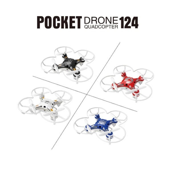 FQ777-124 Pocket Drone 4CH 6Axis Gyro Quadcopter With Switchable Controller RTF Helicopter Toys