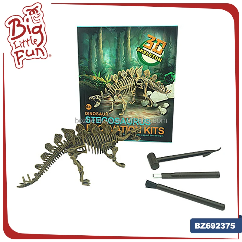 Archaeological gypsum game dinosaur skeleton fossils toy excavation kit for kids