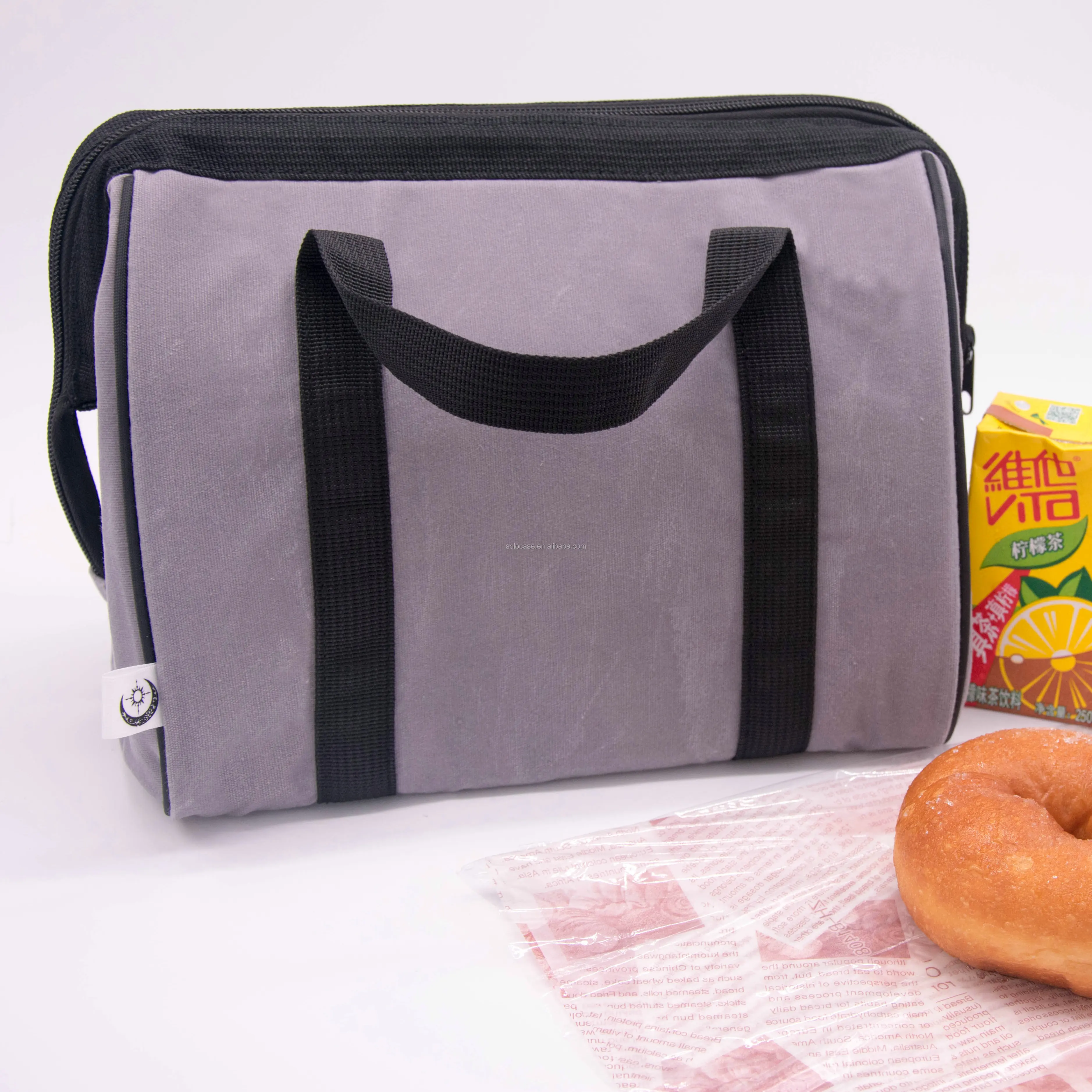 Waxed Canvas Thermal Insulated Cooler Bag