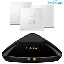 Broadlink Intelligent IR+RF Smart Remote RM PRO + Broadlink TC2 WiFI Smart Wall Light Switch ,Home Automation Kit,Touch Screen