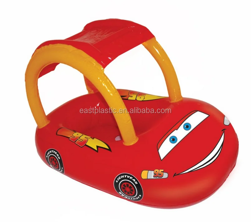 
Inflatable Red Car Swim Pool Seat Ring Float For Children 