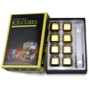 Gold and silver 2 color available ice cubes stainless whiskey stones set of 8