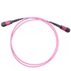 3m OM4 Patch Cord Multimode Connector Types 12 Core Optical Fiber Cable , LSZH