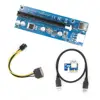 Factory Price Molex 6PIN PCIE Riser PCI-E PCI Express Riser Card 1x to 16x BTC Mining Miner