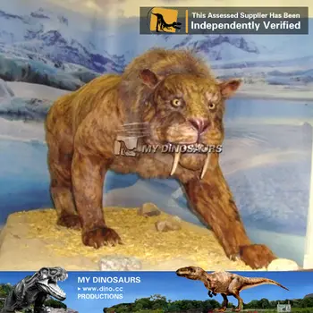 Saya Dino Concerete Hewan Statures Zaman Es Hewan Model Harimau