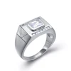 SSF0475 Custom Cz Stones 925 Sterling Silver Micro Pave Setting Men Finger Ring