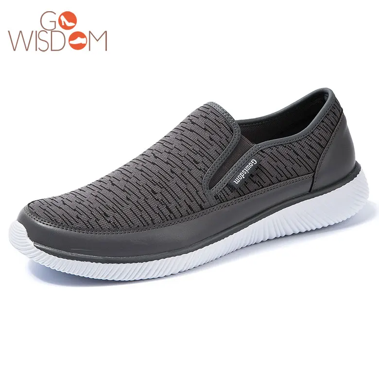 China Manufacturer Oem Casual Men Slip On Elastic Shoe Lace Sneaker For ...