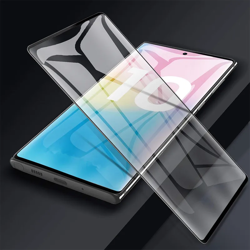 

Real Japan Asahi 3D 9H Clear Tempered glass screen protector Samsung Note 10 Pro, Black