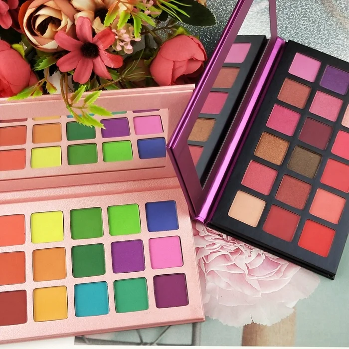 

Professional Makeup 18 Color Custom Eyeshadow Organic P[igment Eye Shadow Shimmer Matte Brighten Palette