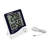buy online temperature and humidity alarm clock display with probe