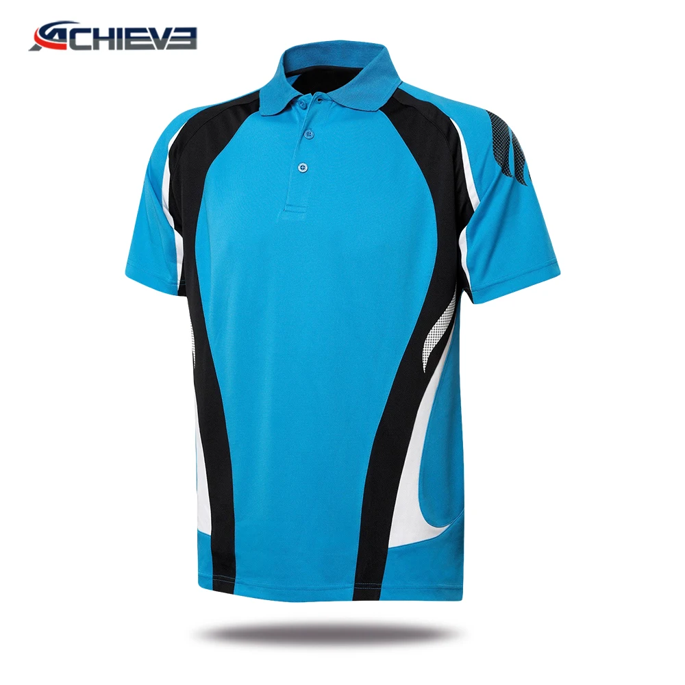 Custom Logo Design Cricket Polo Jerseys 