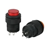 16mm self-lock or unlock type plastic round push button switch