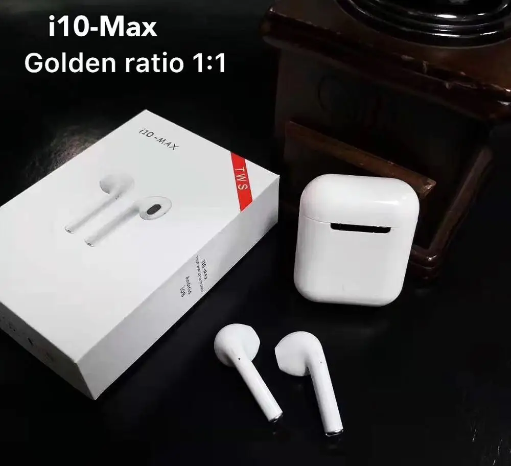

2019 Hot sale i10 max wireless earphones headphone in-ear earbuds handsfree