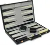 Black Leatherette Deluxe Backgammon