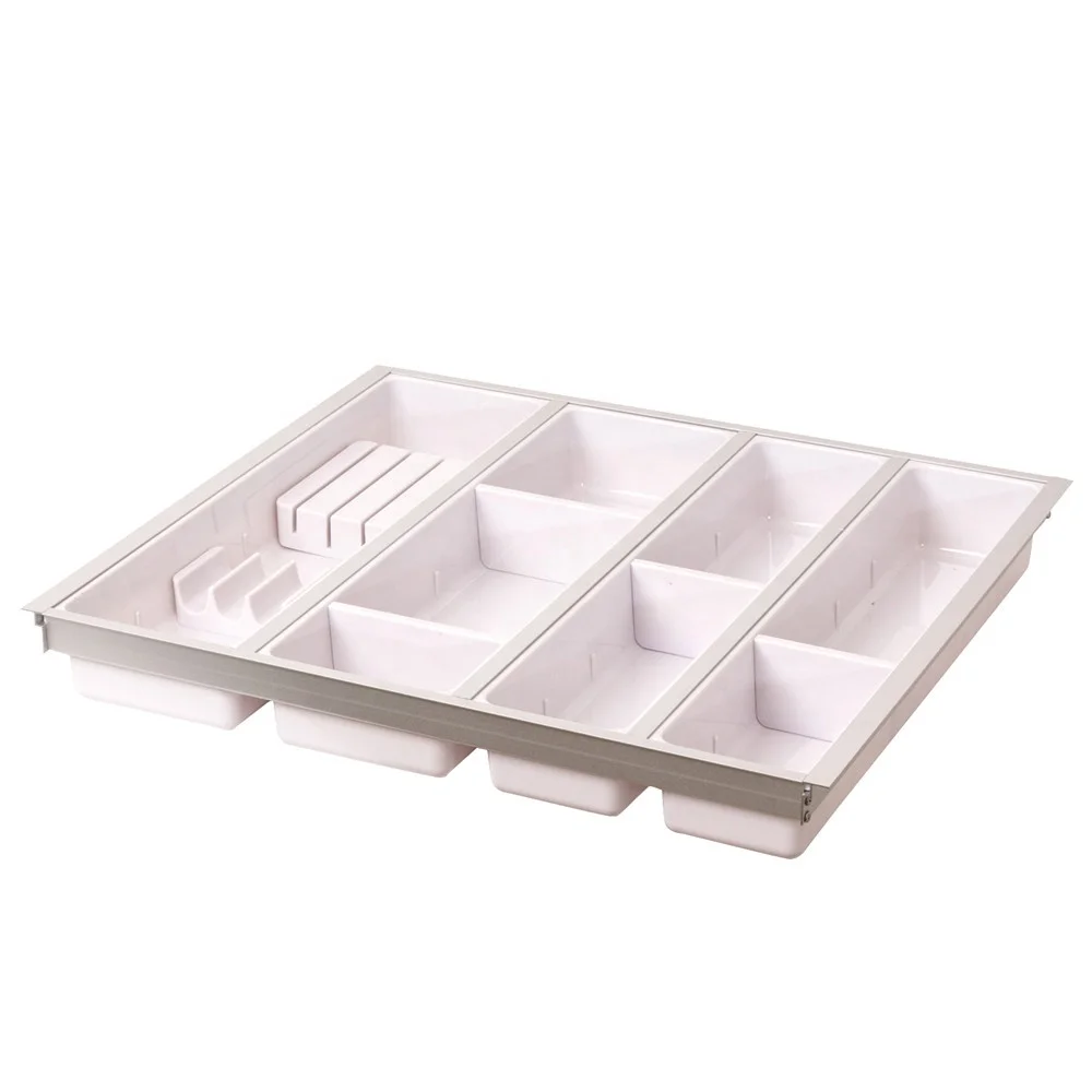 custom vacuum forming abs extendable drawer organizer insert adjustable divider plastic kitchen cutlery tray