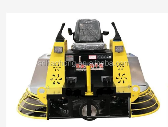 Hydraulic control gasoline power ride-on concrete trowel machine