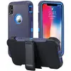 Cover compatible for iPhone XS MAX Case 2-in-1 Screen Protector & Holster Case Military Grade Protection with Carrying Belt Clip