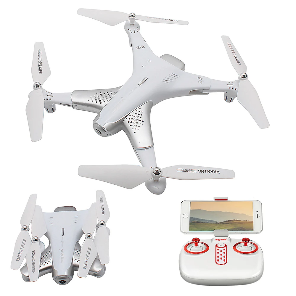 

2019 Syma Z3 Optical Flow Drone 720P Foldable RC Drone Positioning Altitude Hold RC Quadcopter HD Camera Headless Mode RTF, White