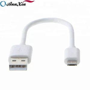 15CM high speed short USB 2.0 A Male to Micro B Triple Shielded Cable