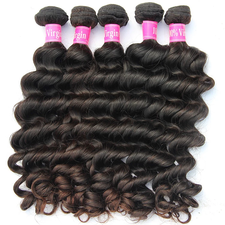 

unprocessed 100% virgin human hair, 3 pieces natural wave brazilian hair bundles, N/a