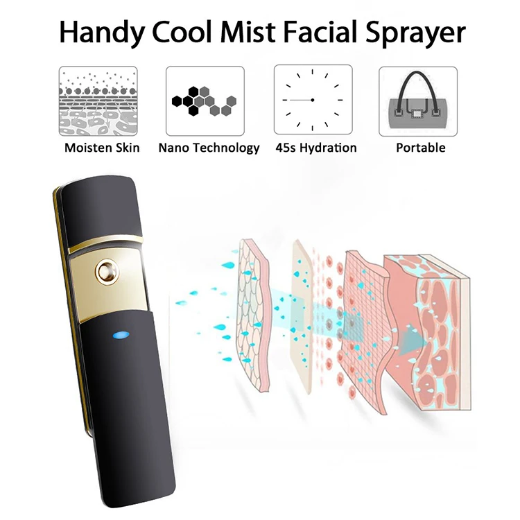 Portable Nano Face and Hair Steamer Handy Mist Machinev