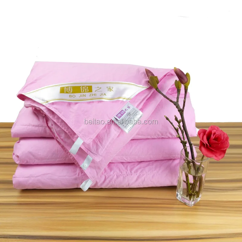 
Home Hotel Comforter pink color 100% cotton 80% duck Down Duvet/ Quilt  (60631804284)