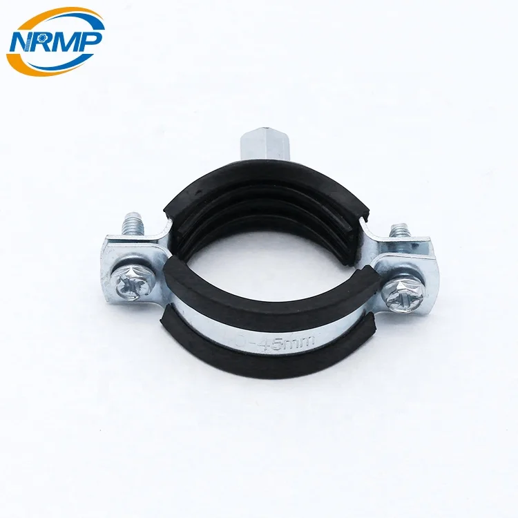 Metal Hot Galvanized Heavy Duty Pipe Clamp With Rubber Buy Pipe Clamp,Heavy Duty Pipe Clamp