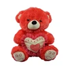 Wholesale Multi-color Heart-shaped Decorative Plush Bear Toy
