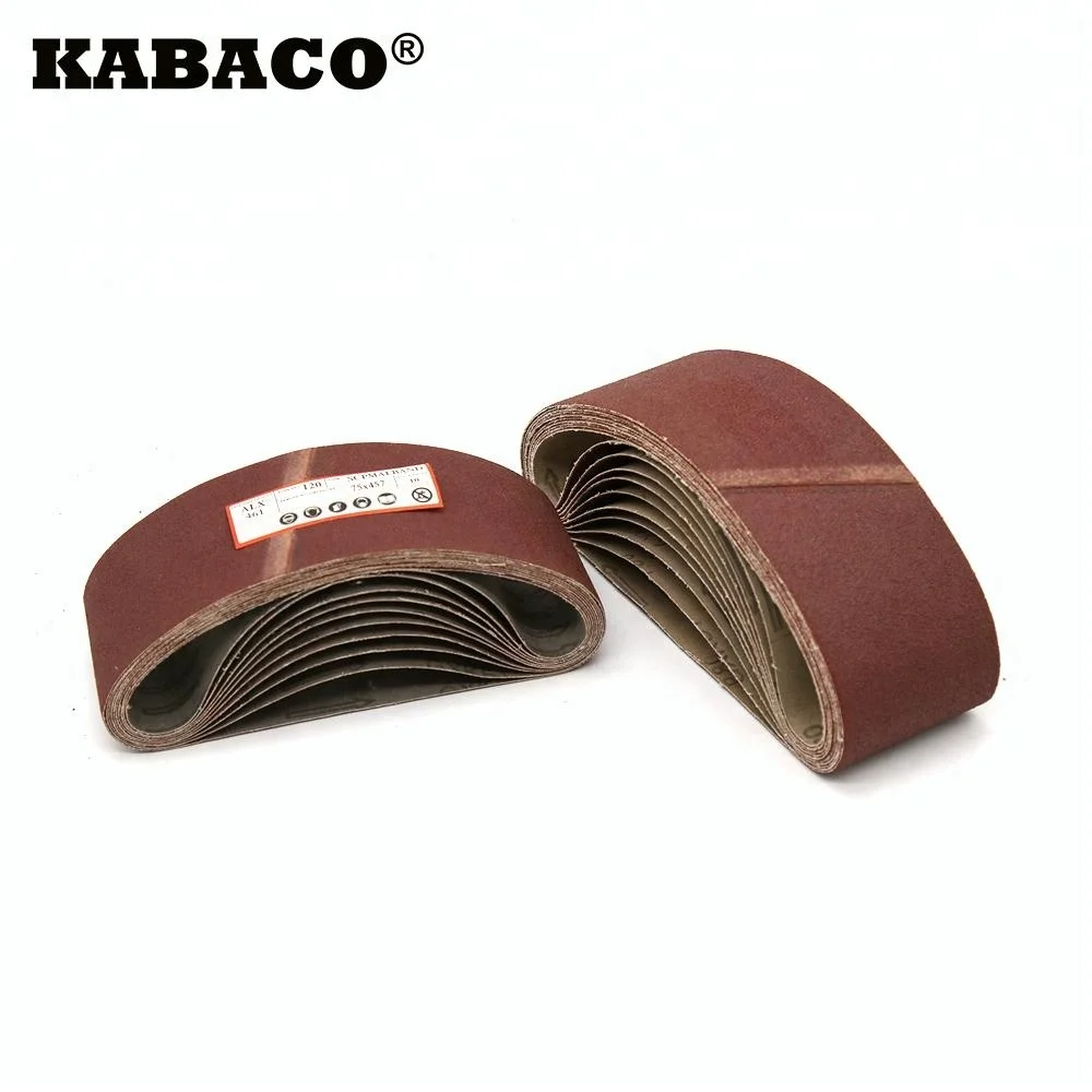 75*610mm Kx167 Abrasive Belt Type Sanding Belt Brown Metal Grinding
