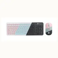 

Computer Accessories High Quality Chocolate Blue Tooth Computer Wireless Keyboard and Mouse Combo for Desktop and Laptop