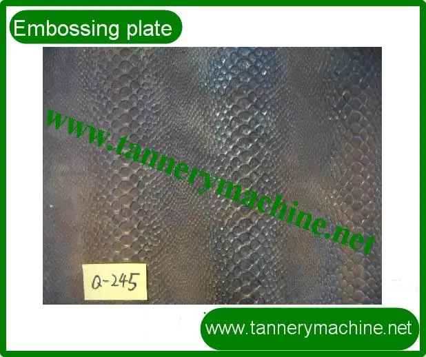 embossing plates for leather
