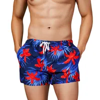 

Wholesale Beach Swimming Clothes Men Wear Floral Tropical Printed Short For Men Beachwear Swimwear Custom Quick Dry Shorts