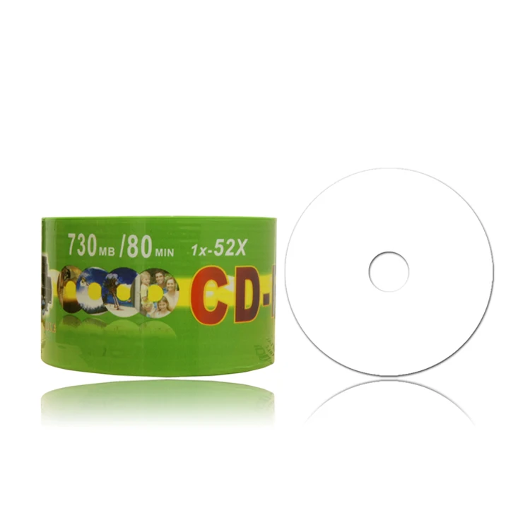 FULL PRINTABLE BLACK CDR 700 MB 52X blank cd in bulk blank dvd