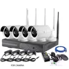 Manufacturer 4Channels wireless cctv security system cctv kit 4 ip camera with wifi camera